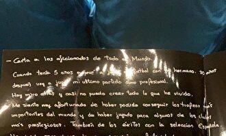 La emotiva carta que Fernando escribió el día de su despedida |  Carta Torres