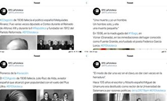 Recopilación de mensajes publicados en Twitter por la agencia EFE. |  Twitter