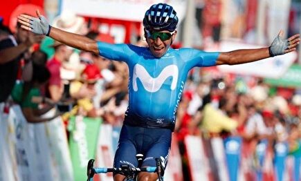 Nairo Quintana celebra su victoria en la tarde de hoy | Europa Press