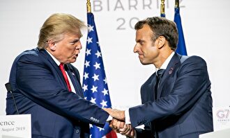 Trump y Macron en el G7. |  Europa Press