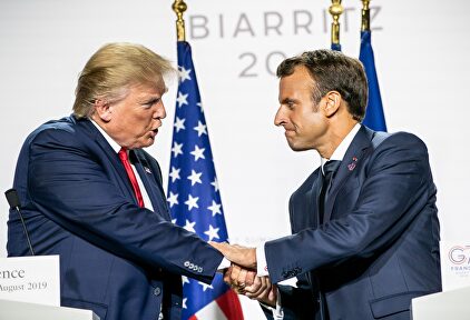Trump y Macron en el G7. |  Europa Press