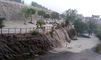 El temporal en la localidad madrileña de Rivas |  EFE