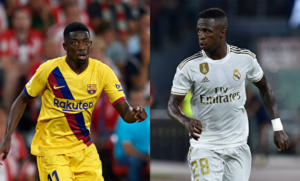 Dembélé y Vinicius, dos estrellas de futuro. | Collage