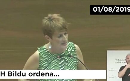 Así exigió Bildu a Chivite la alcaldía de Huarte