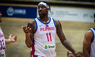 Blatche, durante un partido de clasificación para la Copa del Mundo con Filipinas |  FIBA
