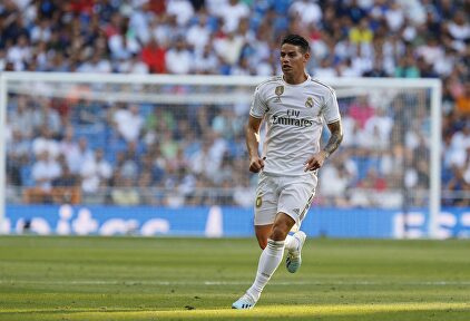 James durante su partido contra el Valladolid en el Bernabéu. |  Cordon Press