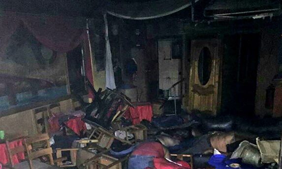 Imagen del local atacado. |  EFE