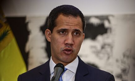 Juan Guaidó en rueda de prensa. |  EFE