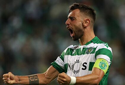 Bruno Fernandes celebra un gol con el Sporting de Portugal. |  Cordon Press