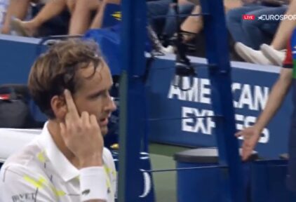 Polémica actitud de Medvedev en el US Open