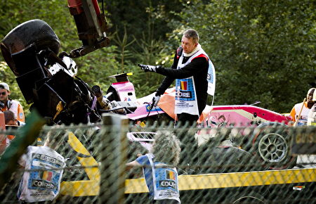 Accidente de Anthoine Hubert en el circuito de Spa |  EFE