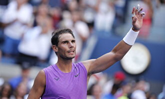 Nadal tras ganar el encuentro de esta noche |  EFE