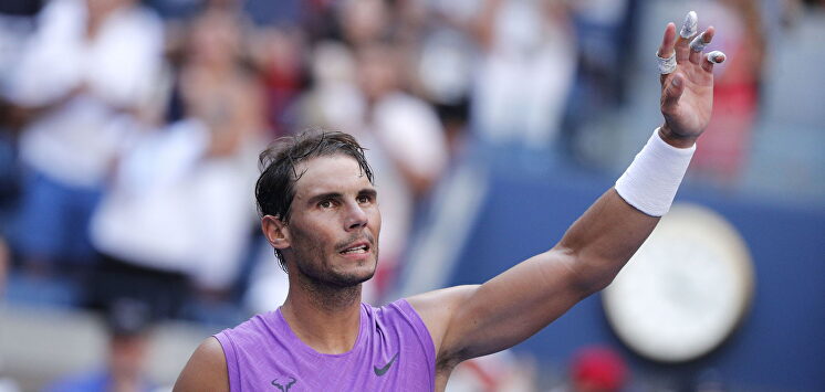 Nadal tras ganar el encuentro de esta noche |  EFE