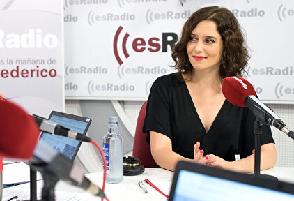 Díaz Ayuso, durante la entrevista. |  David Alonso Rincón