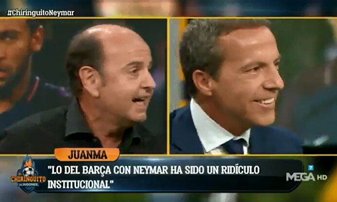 Juanma Rodríguez se ríe del "ridículo" del Barça con Neymar: "Han ofrecido hasta al Lobo Carrasco"