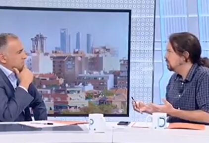 Iglesias durante la entrevista |  Imagen TV