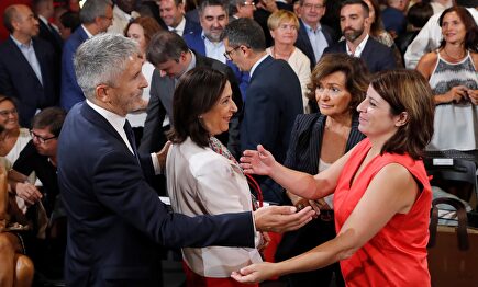 Grande-Marlaska, Robles, Calvo y Lastra |  EFE