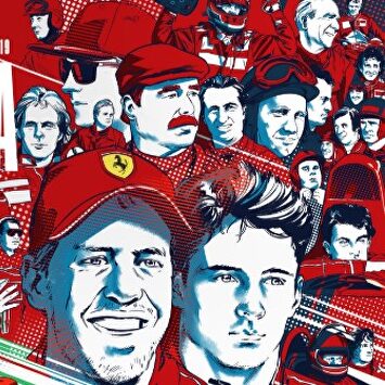 Ferrari ningunea a Fernando Alonso en el cartel de su aniversario