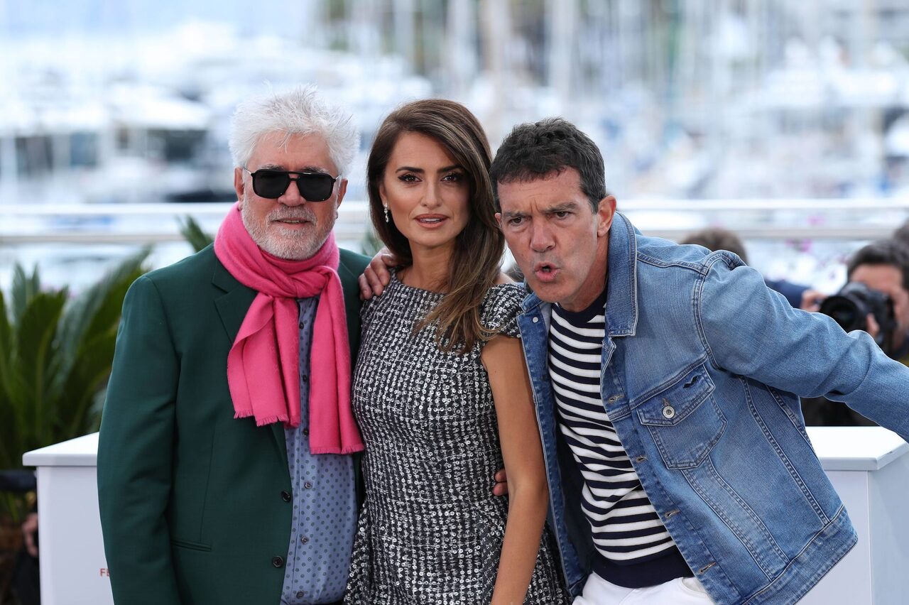Pedro Almodovar, Antonio Banderas y Penelope Cruz en mayo en el Festival de Cannes |  Cordon Press
