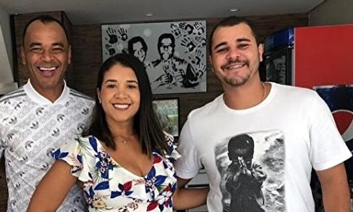 Cafú junto a su mujer y su malogrado hijo |  Instagram