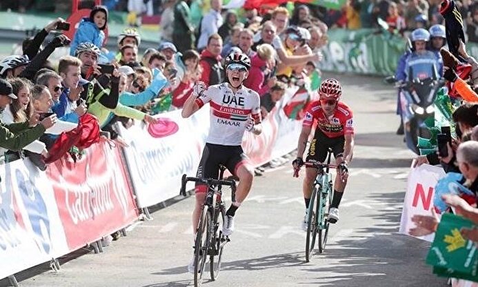 Fiesta eslovena en Los Machucos: Pogacar gana y Roglic refuerza el maillot rojo