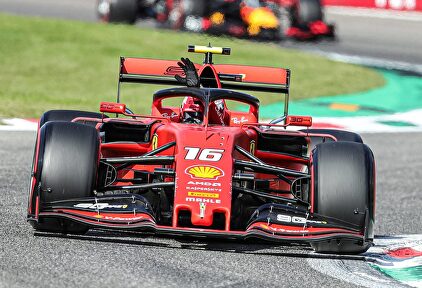 Charles Leclerc tras conseguir la pole en el circuito de Monza (Italia). |  Cordon Press