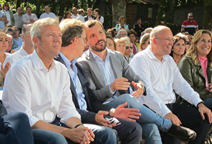 Pablo Casado, junto a Alberto Núñez Feijóo |  Paula Justo (Europe Press)