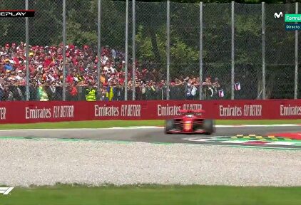 Vettel vuelve a liarla: trompo, retorno temerario y sanción ante los tifosi