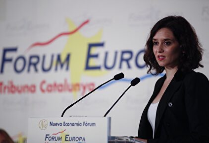 La presidenta de la Comunidad de Madrid, Isabel Díaz Ayuso, este lunes |  EFE