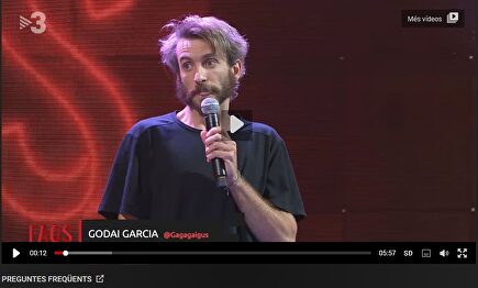 El monologista Godai García. |  TV3