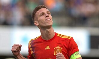 Dani Olmo, con la sub 21 de España. |  EFE
