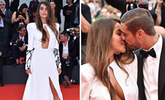 Violeta y Fabio en la alfombra roja del Festival de cine de Venecia |  Gtres