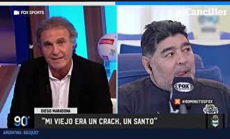 Un excompañero de Maradona le pregunta en directo si se ha puesto botox en la cara