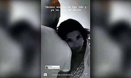 El momento más íntimo de Santiago Abascal y Lidia Bedman en Instagram