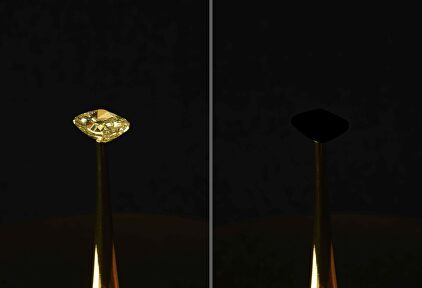 El diamante tapado con la capa supernegra |  R. Capanna, A. Berlato y A. Pinato