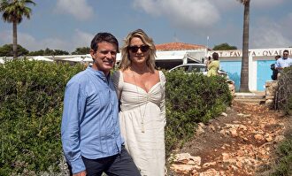 Valls y Gallardo antes del almuerzo en el Club Naútico. |  EFE