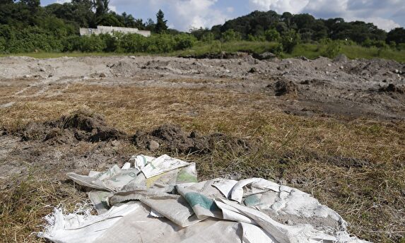 Zona donde fue encontrada una fosa con al menos 44 cadáveres. |  EFE