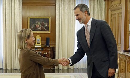 Ana Oramas, recibida por el Rey en Zarzuela |  EFE