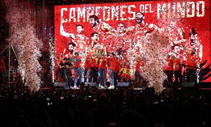 La celebración del Mundial de baloncesto fue igual de grande que nuestros chicos |  EFE