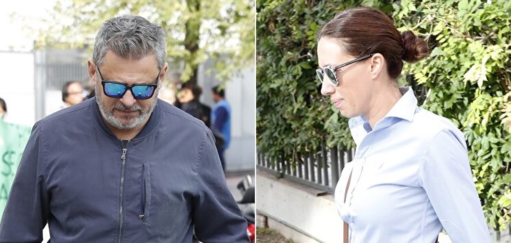 Miki Nadal y Carola Escámez en los alrededores del juzgado |  Gtres