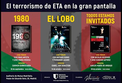 Víctimas, políticos y periodistas analizarán en Madrid el reflejo del terrorismo de ETA en el cine