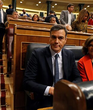 El presidente del Gobierno en funciones, Pedro Sánchez, la semana pasada en el Congreso |  EFE