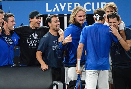 Los jugadores del equipo europeo celebran la victoria en la Laver Cup. |  Cordon Press