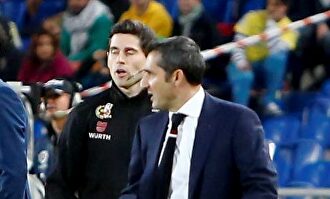 Valverde en un partido en el Camp Nou |  Cordon Press