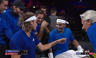 El momento más gracioso de la Laver Cup: el lío de señas entre Nadal y Tsitsipas 