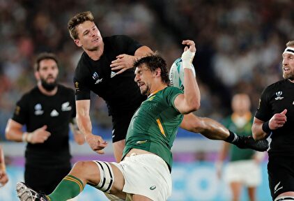 Lance del partido entre Nueva Zelanda y Sudáfrica. |  EFE
