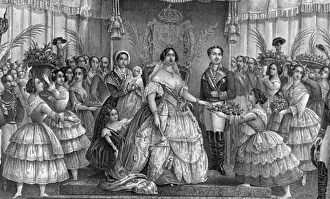 Litografía de Isabel II censurada por el gobierno de Irán. |  Archivo