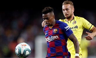 Nelson Semedo, en un partido con el FC Barcelona. | EFE/Archivo