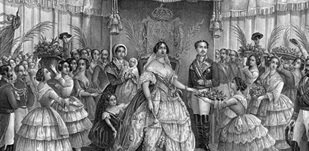 Litografía de Isabel II censurada por el gobierno de Irán. |  Archivo