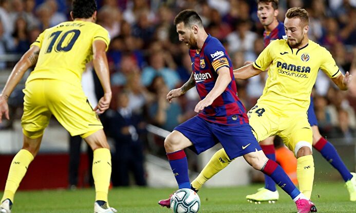 Leo Messi, en acción ante el Villarreal. |  EFE